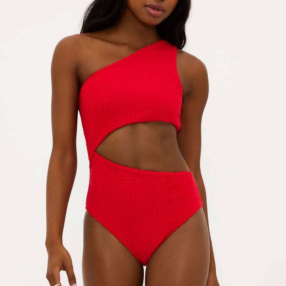 Beach Riot | Celine One Piece Cherry Terry | Size Small
